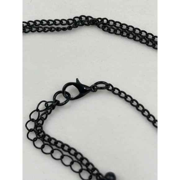 Black Sparkly Rhinestone Spider Necklace Dressy Spooky Halloween Costume Party - Picture 6 of 9